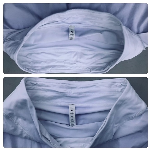 LULULEMON PLAY OFF the PLEATS SKIRT MID RISE WHITE + Lavender sz.8 - Picture 8 of 12